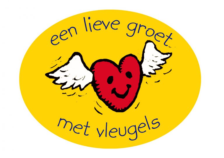 Een lieve groet met vleugels 